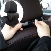 Almohada VIE de algodón con memoria para protección de cabeza y cuello de coche, accesorios de almohada de medio tubo para interiores - details 2