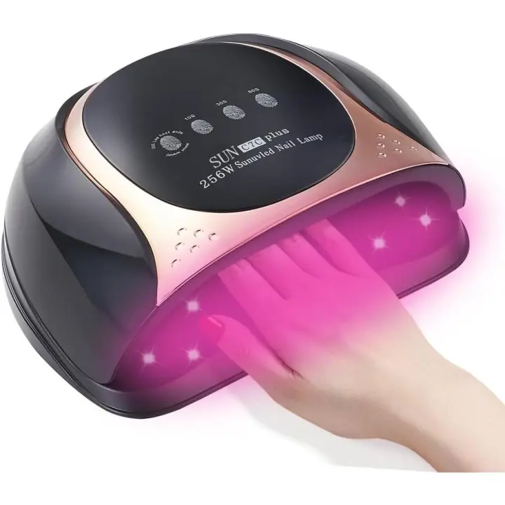 Lámpara de Gel de Uñas UV LED Profesional 256W, 4 Configuraciones de Temporizador, Pantalla Táctil, Para Uso en Salón y Hogar - 1