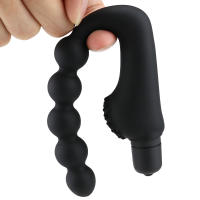 Vibrador Prostalítico de Silicona 10 Velocidades Plug Anal para Adultos 5 Abalorios - details 3