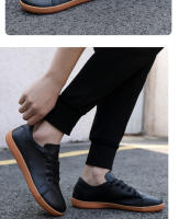 Zapatos minimalistas para hombre y mujer, zapatillas de cuero informales con punta ancha, zapatos ligeros para caminar, Unisex - details 21