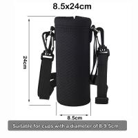 Funda portátil para botella de agua, accesorio deportivo para acampar con correas, funda para botella de agua, taza de vacío, manga para acampar - details 5