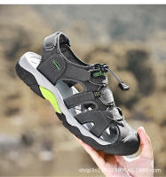 Sandalias de hombre de verano de cuero genuino |   Punta cerrada, suela gruesa antideslizante, diseño ajustable para exteriores – tallas 38–48 - details 4