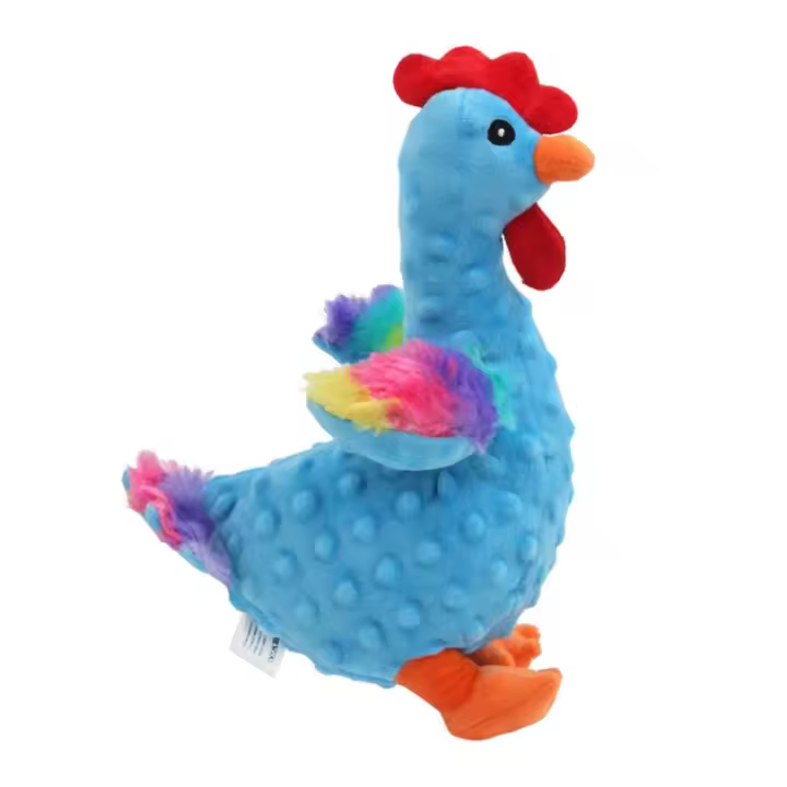 Forma de gallo de peluche, juguete para perro, peluche suave, resistente al desgaste, juguete de peluche para masticar para mascotas, juguete con sonido, resistente a mordeduras, alivia el aburrimiento - 1