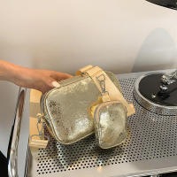 Bolso bandolera pequeño de piel sintética para mujer, bolso de hombro dorado, bolso de diseñador, bolsos de moda - details 7
