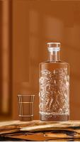 Patrón de dragón de whisky redondo, botella de boca afilada, whisky bourbon escocés, 500 ml - details 2