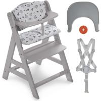 Set de Tronas de Bebé Evolutivas con Bandeja y Cojín de 2 Piezas |   Trona de madera regulable |   Silla Alta para Niños desde 6 Meses con Accesorios - details 0