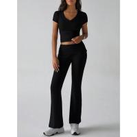 Conjunto Deportivo Casual para Mujer Primavera-Verano 2025 Camiseta de Manga Corta Pantalones Largos Conjunto de 2 Piezas - details 20