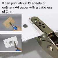 Máquina perforadora de un solo orificio, Mini perforadora de papel creativa portátil, 3 colores disponibles, alicates antideslizantes para álbumes de recortes, 3/6mm, 2 uds. - details 13