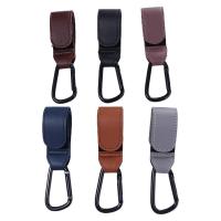 Bolsas colgantes giratorias de cuero PU, mosquetón de aleación de aluminio, ganchos para cochecito, Clips, gancho para cochecito, organizador de carrito, bolsa de bebé, gancho para cochecito - details 0