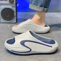 Zapatillas de coco para hombre en verano, suela gruesa, antideslizantes, refrescan la playa, deportes, sensación de caca, arrastre recto - details 1