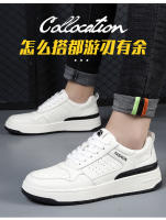 Zapatos casuales de moda de cuero nuevos, zapatillas de hombre con plataforma blanca - details 2
