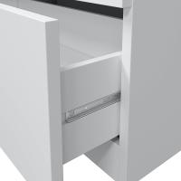 Comoda 3 Cajones, Dormitorio, Modelo LowCost, Acabado en Color Blanco Artik, Medidas: 77 cm (Ancho) x 80 cm (Alto) x 38 cm (Fondo) - details 4