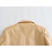 Chaqueta de Moda de Primavera para Mujer Blazer de Manga Larga con Abajo Dorado - details 6