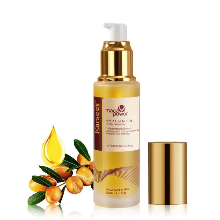 Karseell Moroccan Heag Suero de aceite de argán ingrávido prensado en frío para cabello seco y dañado 50 ml - 1