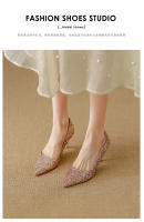 Zapatos de novia de mujer, nuevos tacones altos nupciales chinos de alta gama, no se cansan de tostar cristal, solo zapatos. - details 12