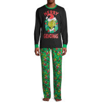 Dr. Seuss GRINCH Who Stole Christmas Matching Family conjuntos de pijama para hombres, mujeres, niños, bebé - details 5