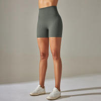 Hamidou-pantalones cortos deportivos de Yoga para mujer, mallas sin costuras para correr, ciclismo, cintura alta, entrenamiento, gimnasio, Verano - details 45
