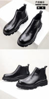 Botas casuales versátiles de cuero Chelsea de cuero de vaca superior Botas de cuero medianas - details 8