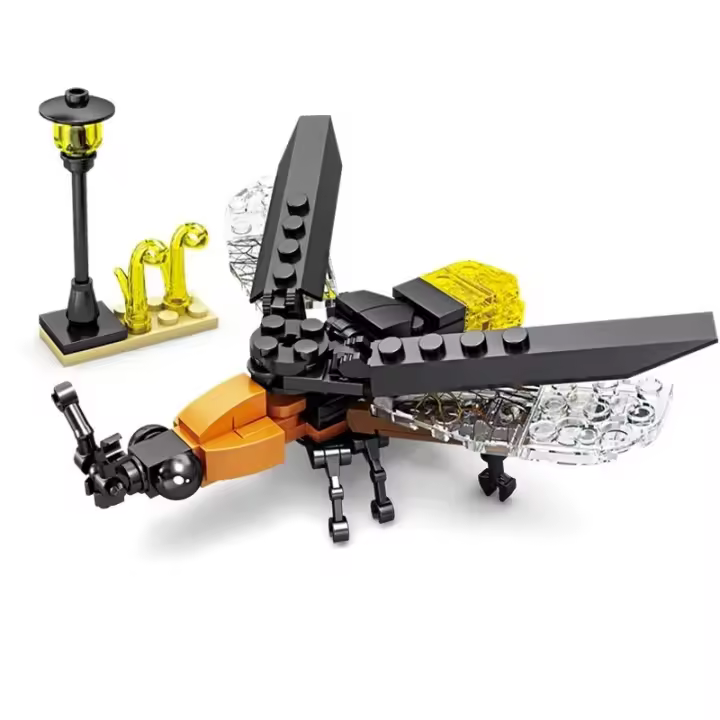 Bloques de construcción creativos Modelos de insectos Abejas Libélulas Hormigas Mantis Rompecabezas para niños Juguetes Divertidos Animales Decoraciones Regalos para niños - 1