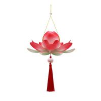 Linterna 3D del Festival del Medio Otoño, flor de loto, conejo, linterna de loto del Medio Otoño, papel hecho a mano, Kit de Material de linterna DIY para niños - details 2