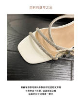 Sandalias de Mesa de Diamante Llamativo Estilo de Hada con Tacón Grueso Tamaño Pequeño - details 3