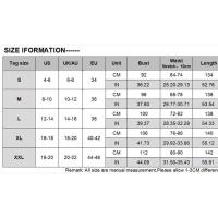 Women's High Waist Jumpsuit 2024 V Neck Sleeveless Pleated Wide Skirt Wxxbd - details 0