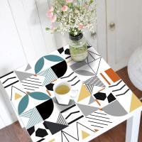 Geometric Tile Lack Table Tops Wall Art Furniture Removable Self-Adhesive Waterproof Wallpaper Wall Sticker - details 2