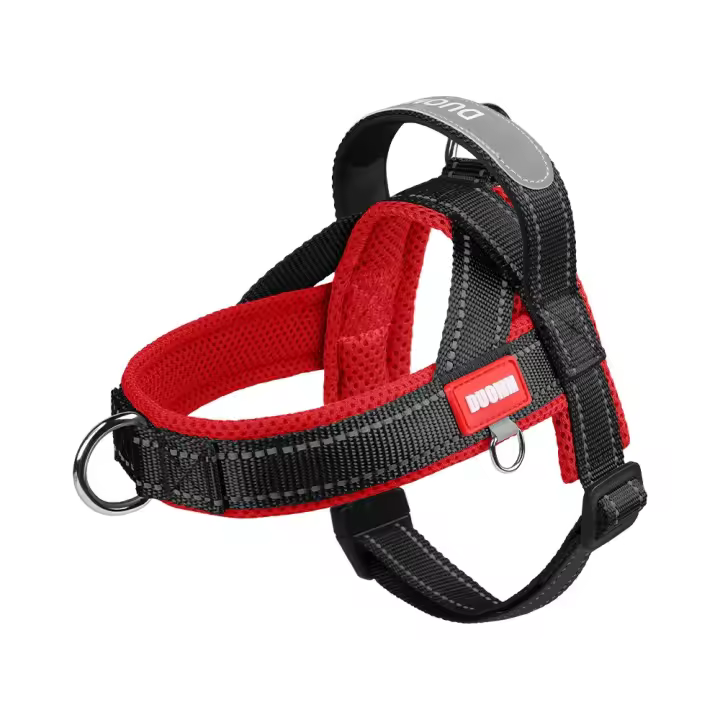 Chaleco con arnés ajustable para perro, cómoda correa reflectante para el pecho para perro, chaleco para mascotas resistente al desgaste a prueba de explosiones para caminar al aire libre - 1