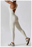 Mono de Yoga sin Espalda para Mujer Conjunto Deportivo de Un Piezo Traje de Gimnasio de Moda - details 20