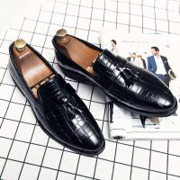 Vestido de negocios para hombre, informal, plano, cómodo de llevar, zapatos de cuero para conducir, productos Oxford 2025 - details 4