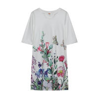 Vestido de manga media con estampado de mariposa, novedad de 2024 - details 2