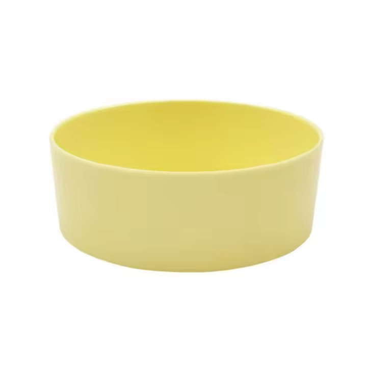 Práctico cuenco antivuelco para comida de gato, cuenco de alimentación de melamina de Color caramelo para mascotas, alimentador de agua redondo antideslizante para perros y gatos - 1