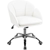 Oficina Silla de Ruedas Silla Altura Ajustable MAX Carga 136 KG Silla de Despacho Estudio Blanco - details 0