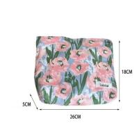 Bolsa de Maquillaje Floral de Algodón Monedero de Bolsillo con Cierre de Cremallera para Mujeres - details 0