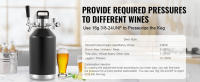 Succebuy Mini Keg Beer Growler de 128Oz 4L Acero Inoxidable 304 Regulador de Presión CO2 - details 1