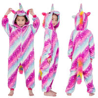 Kigurumi-ropa de dormir con dibujos de animales para niños y niñas, Pijamas suaves de unicornio para el hogar, Invierno - details 17