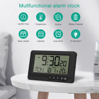 ORIA-reloj despertador Digital con pantalla LCD, dispositivo pequeño de viaje con calendario, funciona con pilas - details 0