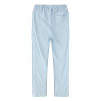 Pantalones De Lino Y Algodón Para Hombre Transpirables De Color Sólido Estilo Casual Para Otoño Ajuste Regular Cierre Elástico - details 22