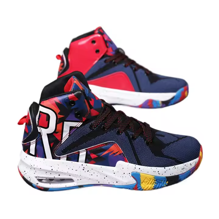 Zapatos de baloncesto con cojín de aire de alta calidad para hombres, botas de baloncesto para niños, zapatillas transpirables - 1