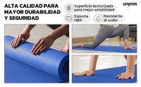 UNYCOS Esterilla de Ejercicios 183*60cm - NBR - Incluye Correa de Hombro y Bolsa de Transporte, E-book con Ejercicios - details 1