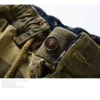 Pantalones Cargo de Camuflaje para Hombres en Verano Pantalones Cortos Casuales de Múltiples Bolsillos Algodón 100% Ajuste Regular - details 12