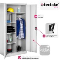Armario de Archivado de Metal para Oficina 6 Cajones, Barra, Puertas Bloqueables, Acero de Calidad, Mueble de Oficina, Candado de Seguridad, Estanterías Metálicas 180x80x40cm Gris - details 5