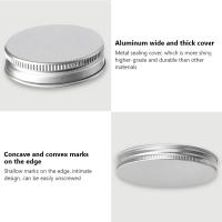 Tarro de plástico transparente de boca ancha, tarro vacío con tapas, contenedores de alimentos cosméticos, olla de muestra de crema facial, latas de paquete de galletas de caramelo, 6 piezas - details 2