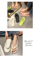 Chanclas planas Inspopulareva ultraligeras de verano para mujer, zapatos de playa dulces en colores caramelo, prendas de vestir enrolladas para niñas - details 11