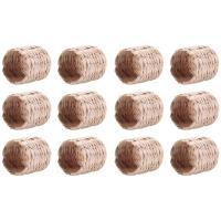 12 Uds. Anillos para servilletas, anillos para servilletas de jacinto de agua, anillos rústicos para servilletas para fiesta de cumpleaños, decoración de mesa de cena - details 1