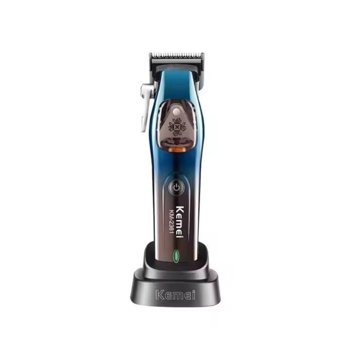 Kemei-cortadora de pelo profesional para peluquero, maquinilla eléctrica para cortar el pelo inalámbrica de 10000RPM, Motor magnético de alta velocidad - 1