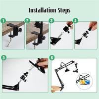 Soporte de aro de bordado de Metal ajustable, 360, para coser artesanías de punto de cruz - details 5