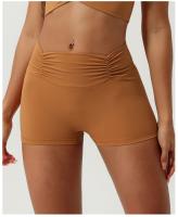Pantalones cortos deportivos de estilo europeo y americano con puntadas de Control de barriga, Capris de Yoga para levantar glúteos sin línea en T para correr - details 6