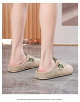 Bolsa retro cabeza media zapatillas mujer desgaste exterior, verano nuevo versátil perezoso un pedal sandalias marea. - details 11