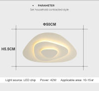 [1 año de garantía] TOMAX Lámpara de techo LED para dormitorio Moderno Simple Creativo Estilo nórdico geométrico Luz de tres colores Cambio de color Estudio Lámpara de habitación para niños Diseño invisible ultrafino Protección para los ojos - details 9